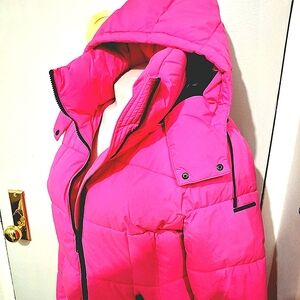 BCBGeneration Pink Puffer Jacket